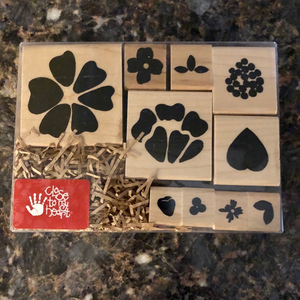 Set of Close to my heart Flower Stamps